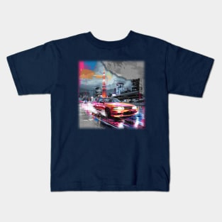 JDM Drifting Japanese Retro Car Kids T-Shirt